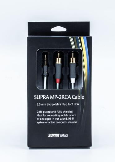 MP-CABLE MINI PLUG-2RCA SUPRA CABLES
