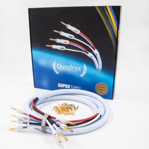 QUADRAX 4X2.0 BI-AMP COMBICON SUPRA CABLES