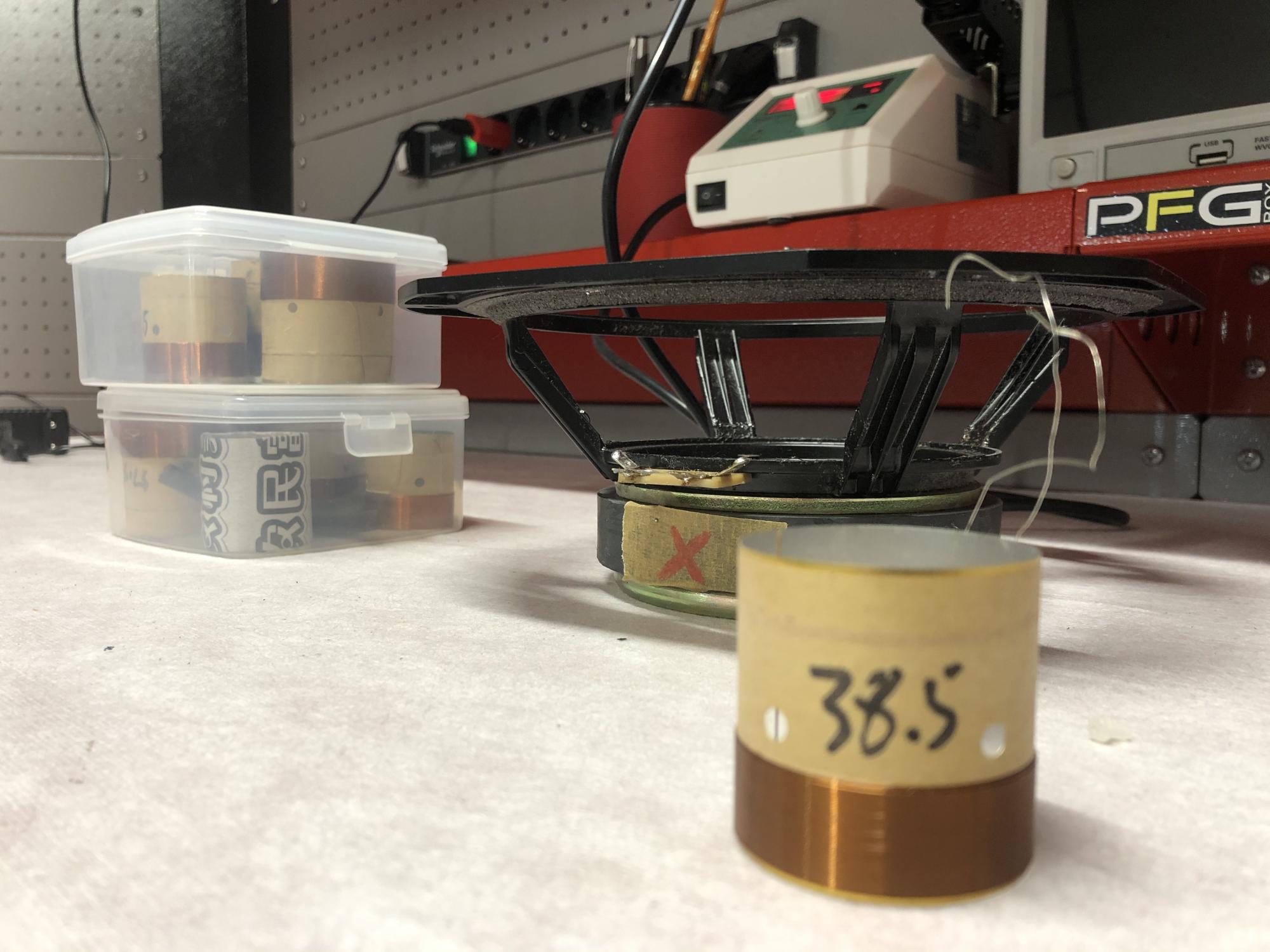 Riparazione bobina woofer